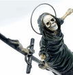 Halloween Resin Painted Black Robe Wizard Ornaments