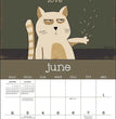 A Year Of Snarky Cats 2024 Wall Calendar
