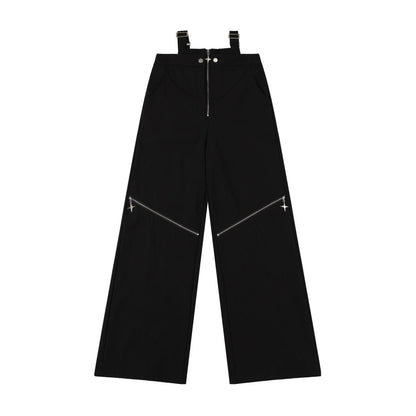 Hot Girl Zipper Design Casual Trousers