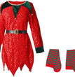 Christmas Kids Clothes Cute Sequin Elf Costumes