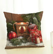 Christmas linen pillowcase