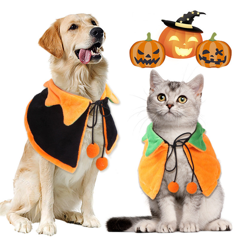 Double Sided Cloak For Halloween Pumpkin