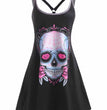 Fashion Halloween Print Sleeveless Dress