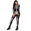 Halloween Funny Skeleton 3d Printed Stage Costume Jumpsuit