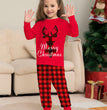 Christmas Family Matching Pajamas Set Christmas Holiday PJs Elk Top Pants Set Pajamas For Family Mom Dad Kids Baby