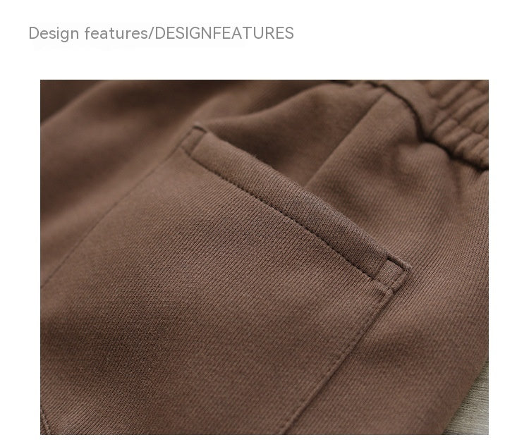 Simple All-match Solid Color Loose Casual Working Pants