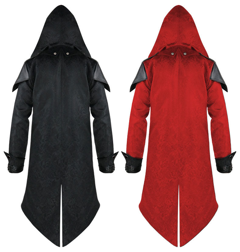 Men's New Medieval Halloween Retro Patchwork Coat