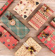 Vintage Christmas Kraft Wrapping Paper Christmas Gift Wrapping Paper