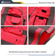 9 Pockets Class 2 High Visibility Zipper Front Safety Vest with Reflective Strips, Meets ANSI/ISEA Standards (Large, 150-Pink)