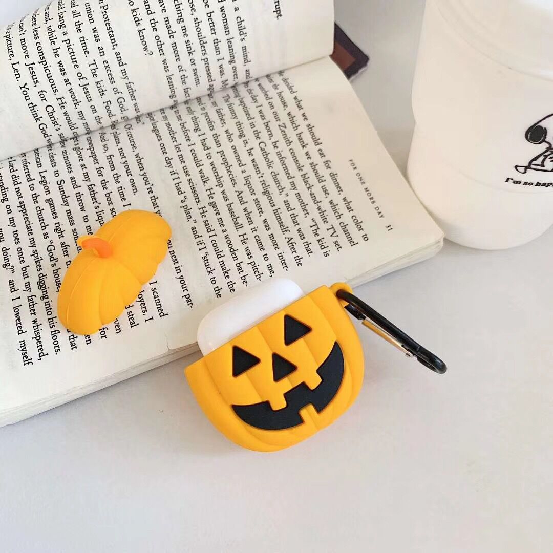 Halloween Pumpkin Headset Protective Cover Silicone