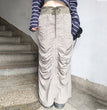 Waste Soil Wind Drawstring Workwear Skirt