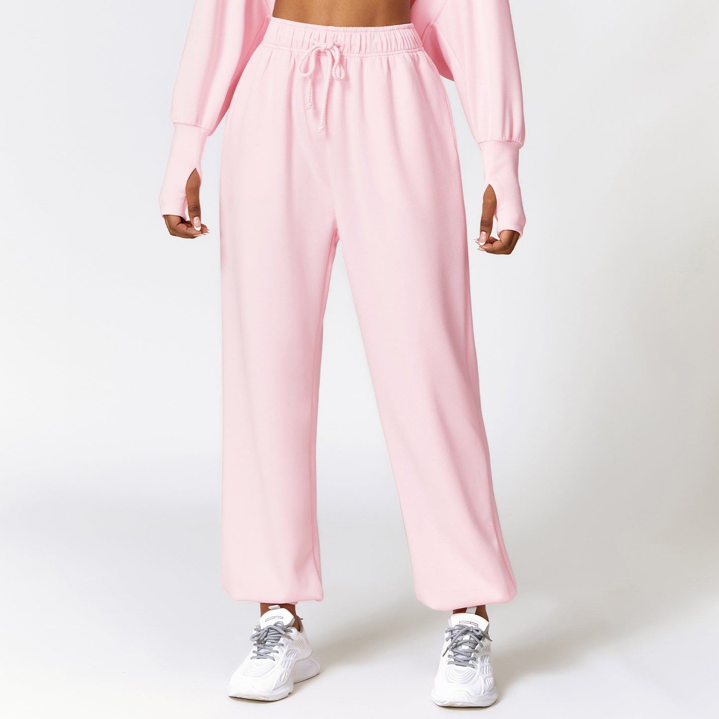 High Top Sports Sweatpants Women's Loose Straight