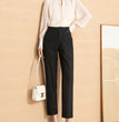 Women's High Waist Straight Leg Skinny Draped Western Pants