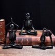 Halloween Horror Desktop Decoration Resin Ornaments Feature Modeling Yoga Skull Skeleton