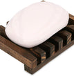 Wooden Soap Dish Soap Saver Holder Tray for Bathroom Shower Rectangular Kitchen Drainer Hand Craft for Soap,Sponges and More (1Pack)