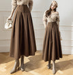Women's High Waist Long Large Swing Skirt A- Line Skirt