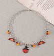 Lips Pumpkin Halloween Necklace