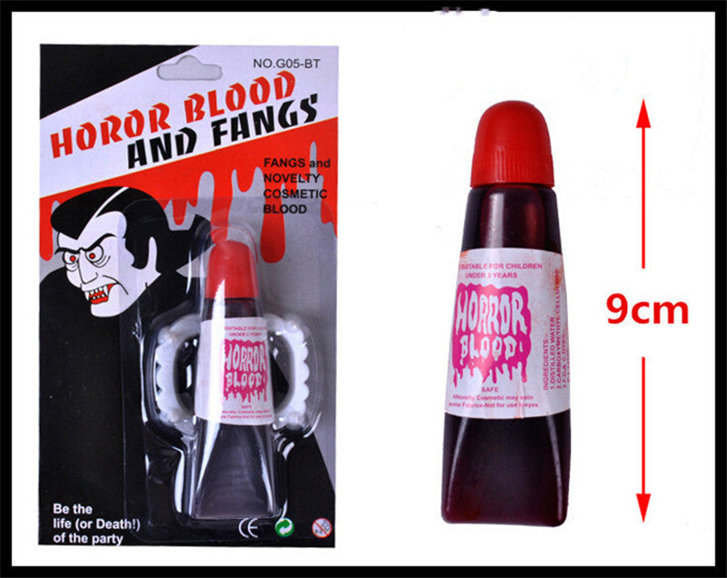 Halloween Artificial Plasma Scary Vomiting Blood Vampire