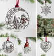 Christmas Pure Tin Christmas Tree Ornaments