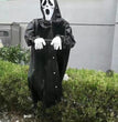 Halloween Skull Screaming Scary Ghost Decoration Iron Ornament