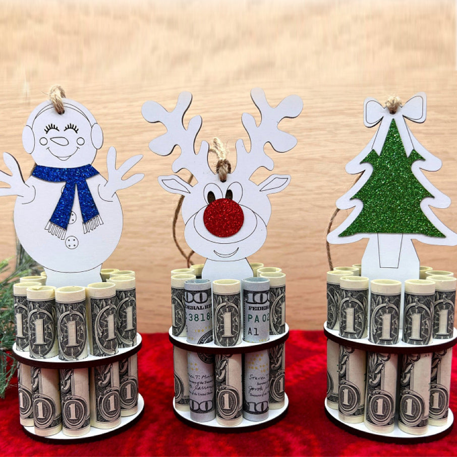 Wooden Christmas Unique Wallet