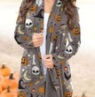 Halloween Theme Printed Coat Small Cardigan