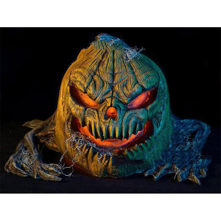 Jack Solar Pumpkin Lantern Resin Decoration Halloween Light Horror