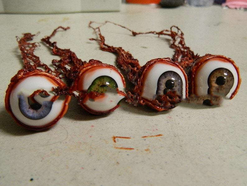 New Halloween Latex Props Scary Tearing Eyes