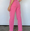 Frayed Hem Bell-bottom Trousers Casual High Waist Jeans