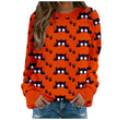 Halloween Ladies Print Long-sleeved Sweater