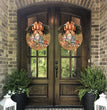 Cross border popular Halloween autumn new door hanging tag wreath