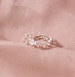 Hollow Halloween Dark Blue Five-pointed Star Zircon Ring