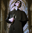 Halloween Theme Party Priest Cosplay Stage Costume