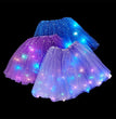Magical & Luminous  LED Princess Halloween Tutu Skirt Sequins Shiny Skirt