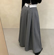 Women's Fashion Flanging Contrast Skirt