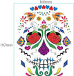 European And American Halloween Face Tattoo Stickers Day Of The Dead