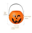 Halloween Decorations Portable Plastic Curved Eyes Smiley Pumpkin Bucket Bar Party Ornaments