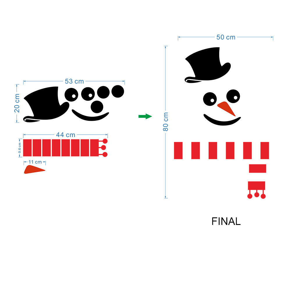 Christmas Snowman Sticker