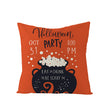 Home Halloween Pumpkin Linen Pillow Cover