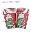 Christmas Theme Tableware Supplies Christmas Paper Plates Cups Holiday