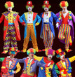 Halloween Adult And Children Clown Costume Stage Suit