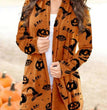 European And American Women's Halloween Elements Long-sleeved Sweater Cardigan Top