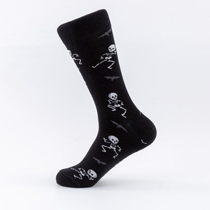 NEW Halloween Socks Pumpkin Bat Human Skeleton