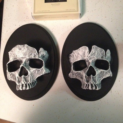 Halloween Decoration Ghost Skull Wall Pendant Candle Holder