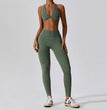 Printed Nude Feel Yoga Suit Floral Quick-drying Running Sports Workout Clothes
