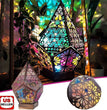 3D Colorful Bohemian LED Night Light Polar Star Starry Sky Floor Projection Lamp