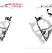 Punk Fairy Ear Cuff Earring Dark Elf Ear Clip No Piercing Earrings For Women Gothic Jewelry Silver Color Halloween Earcuff Party