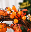 Halloween Autumn Leaf Garland Pumpkin Berries