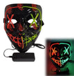 EL Halloween Colorful Mask Dance Equipment