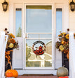 Welcome Sign Garland Door Hanging Halloween Wooden Pumpkin